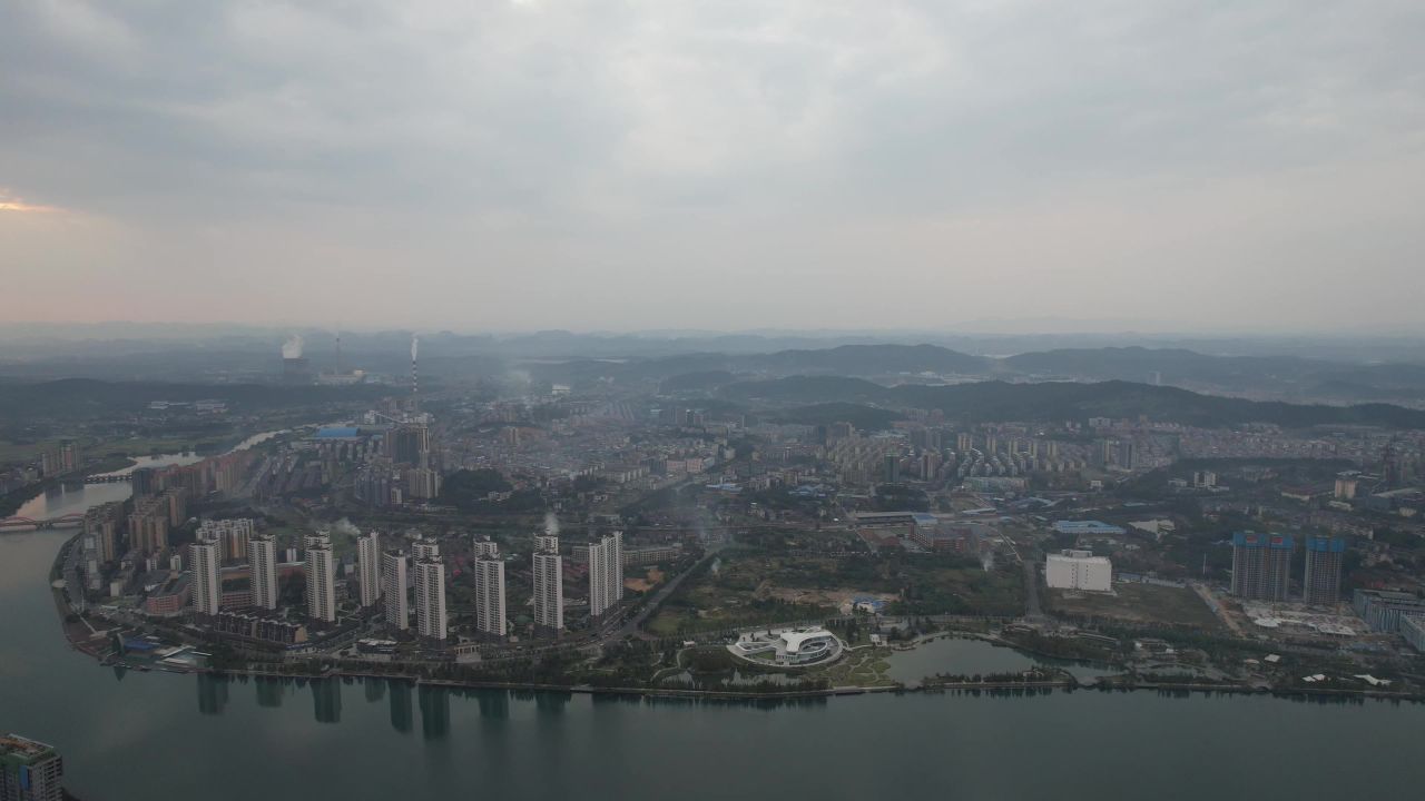 湖南郴州资兴城市建设航拍