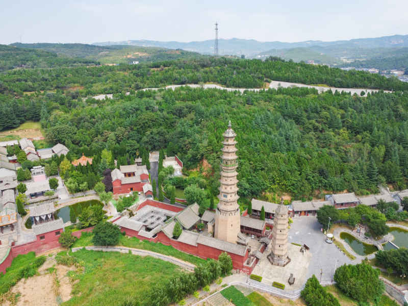 航拍山西晋城古建风光 4