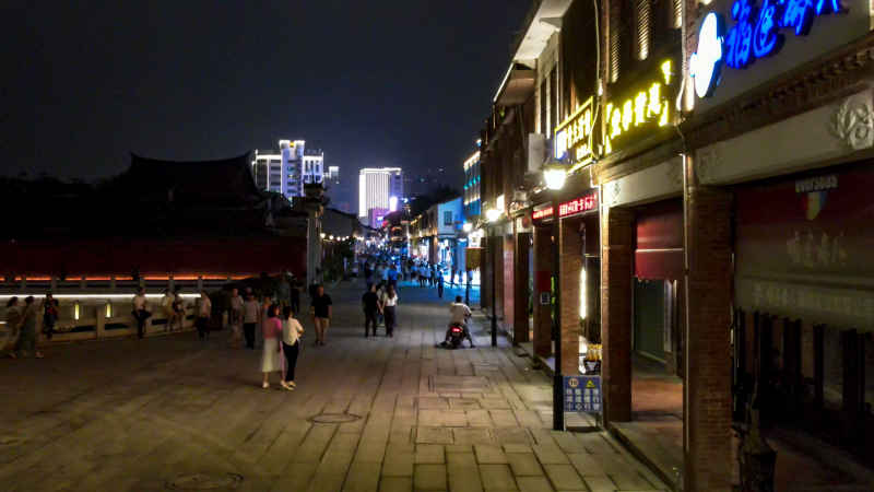 福建漳州城市风光航拍图 