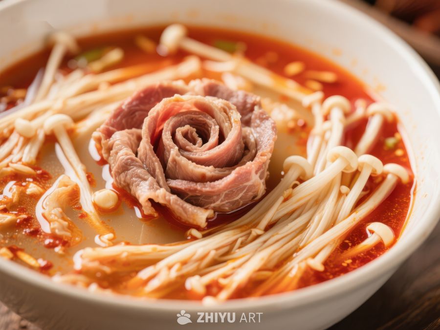 麻辣汤底金针菇牛肉卷 521
