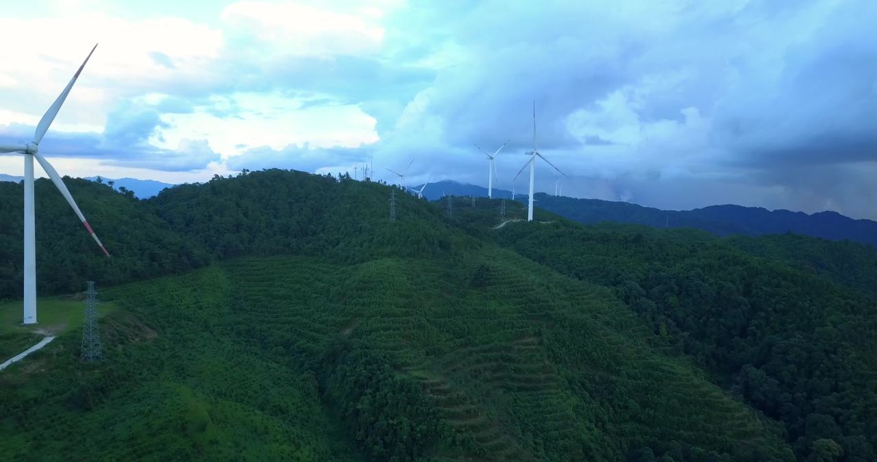 山间风力发电站
