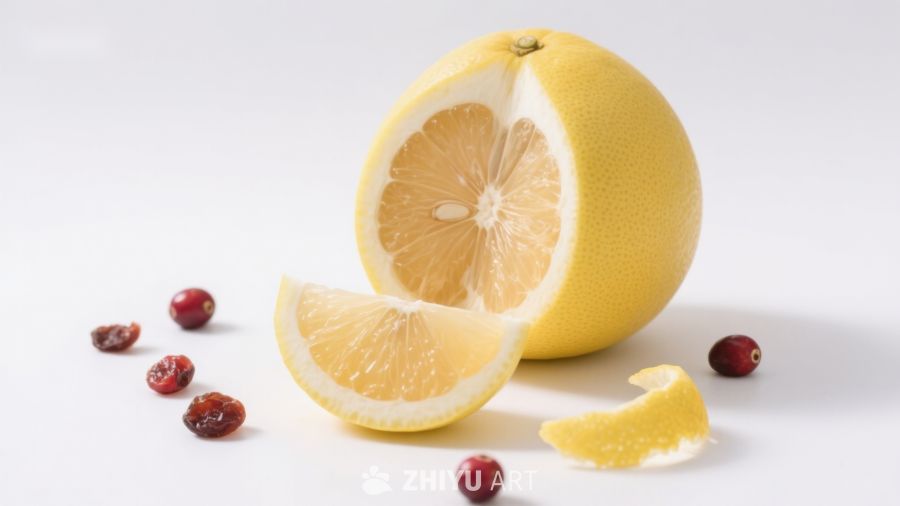 柠檬切片与蔓越莓的清新组合 245