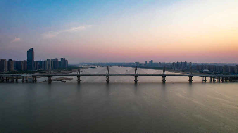 江西南昌城市风光航拍摄影图