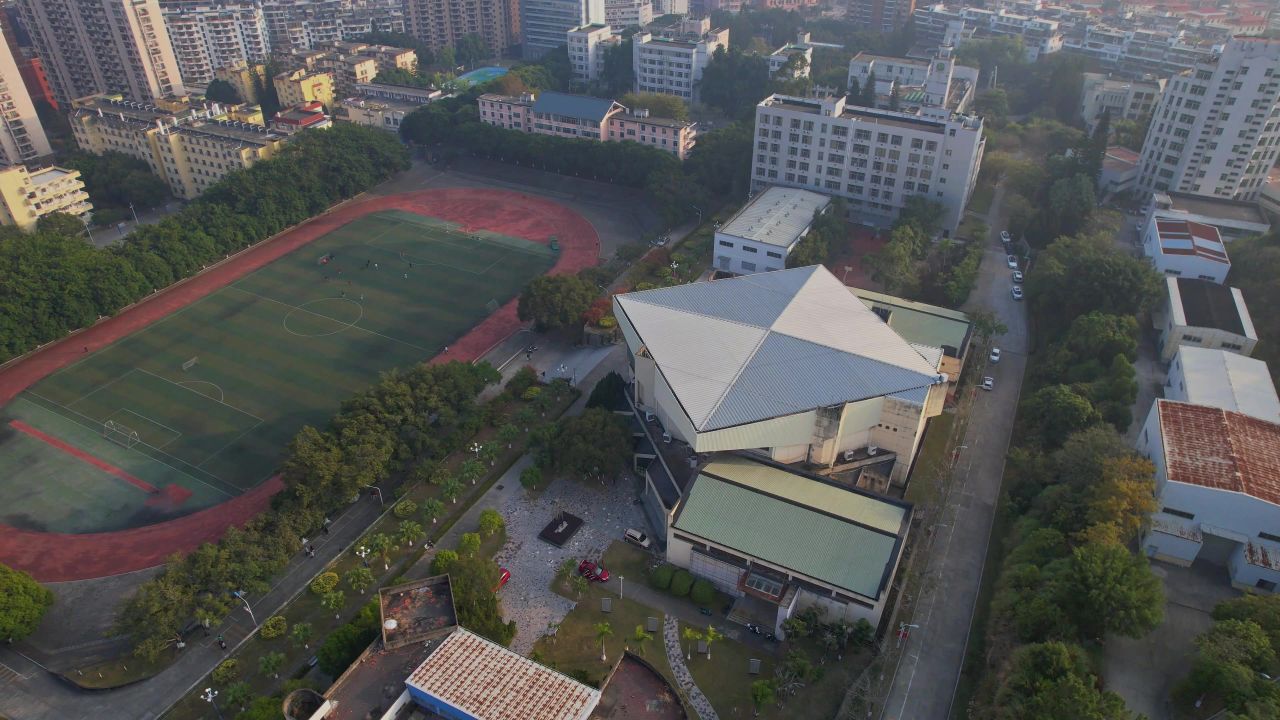 航拍福建莆田学院景观