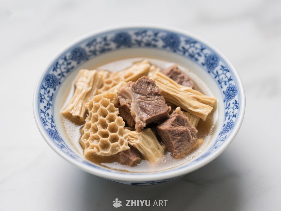 牛腩腐竹汤，传统中式美食 642