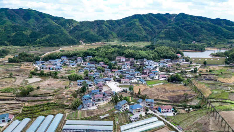 乡村田园农业种植农田航拍 