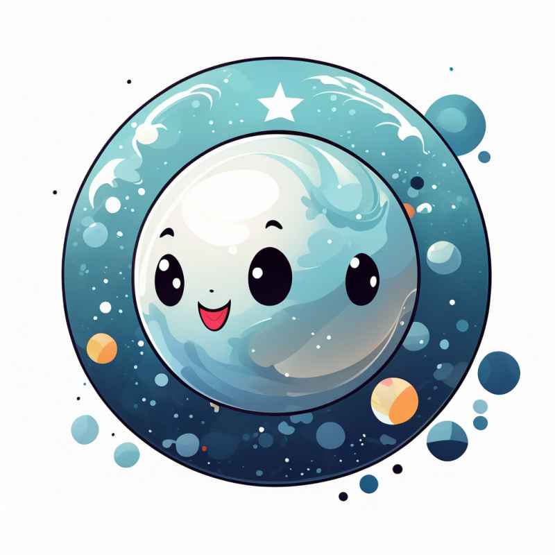 可爱动漫圆形星球 8