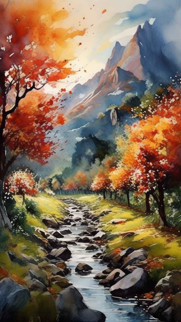 人惊叹的山水画插画 37