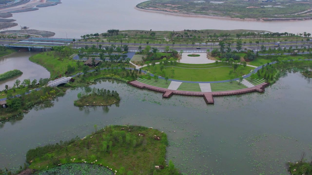 航拍厦门马銮湾双溪湿地公园 8