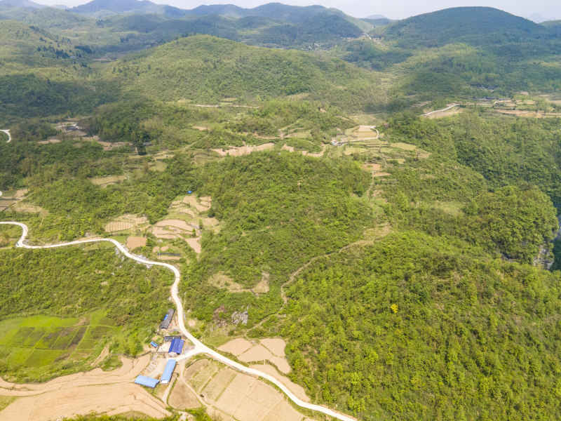 湖南张家界高山山川地貌 