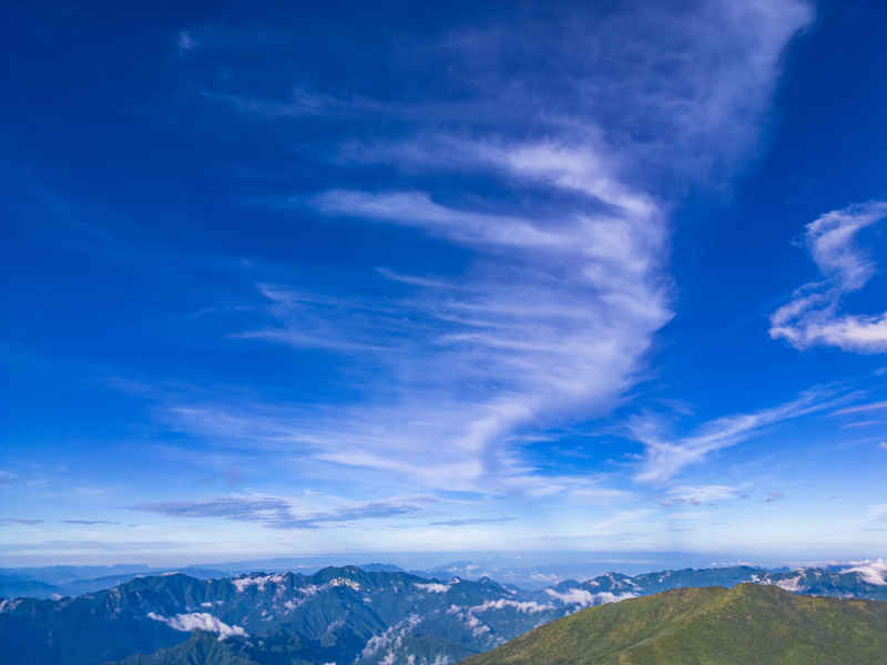 壮丽山河高山云海航拍 