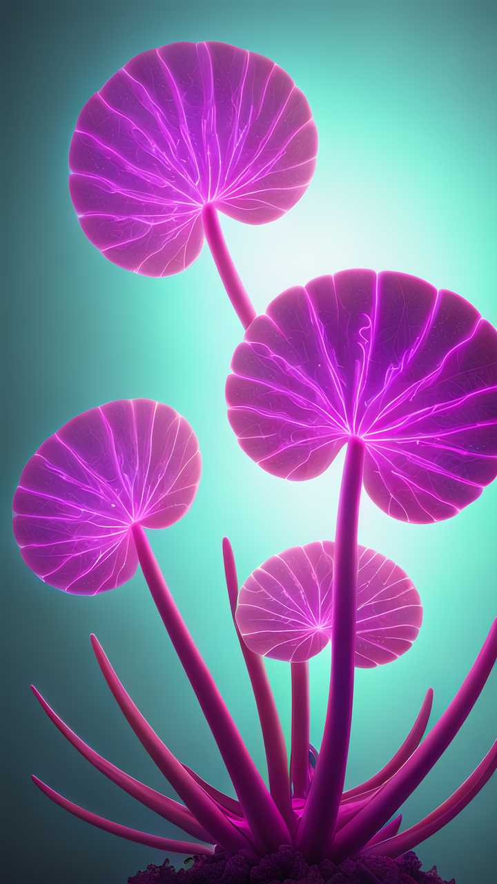 生物发光外来植物光背景
