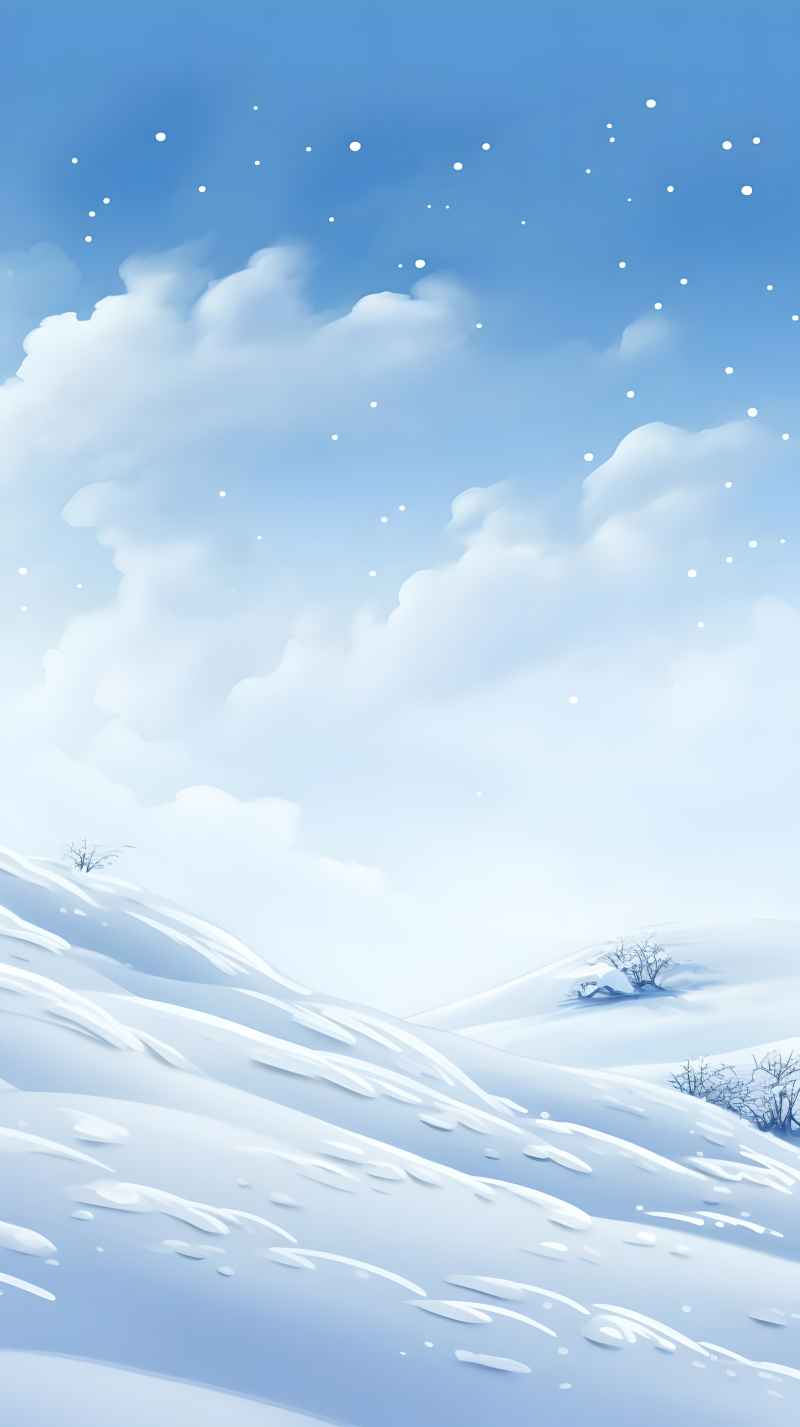 冬季冬天雪景唯美背景 6
