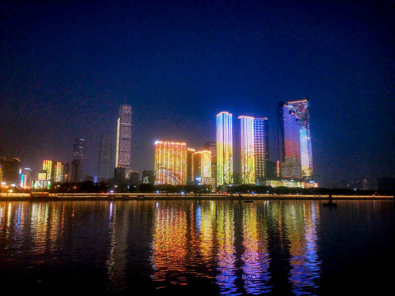 湖南长沙城市夜景灯光摄影图
