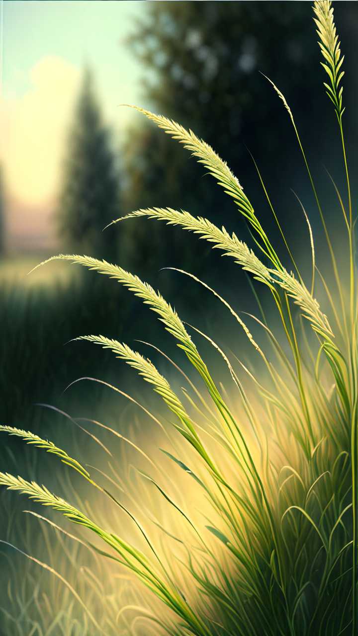 唯美长长的小草