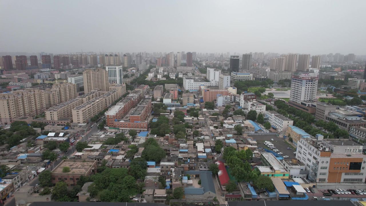  河北邢台城市风光航拍 