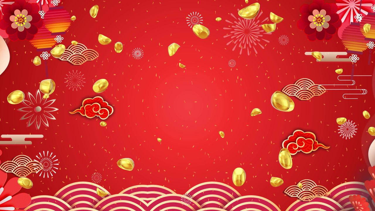 古风背景视频 中国风 意境春天 桃花 水墨 28