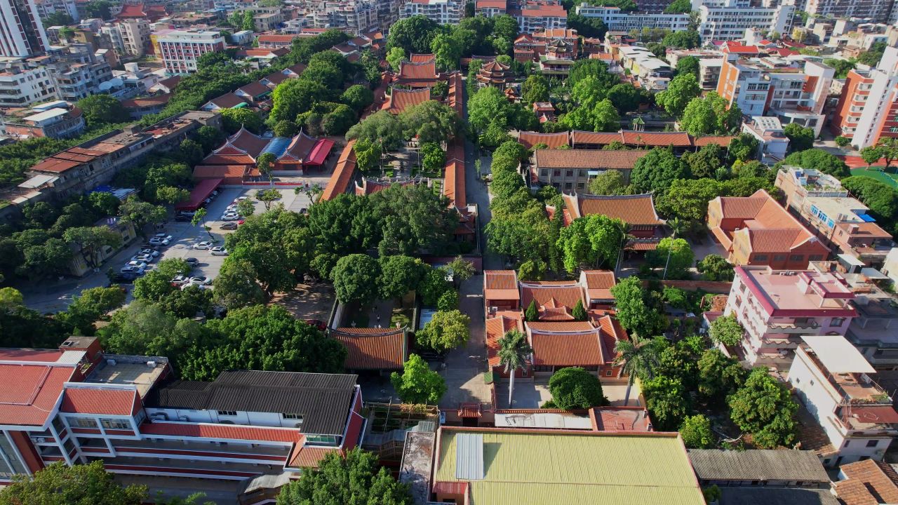 航拍泉州承天寺景观