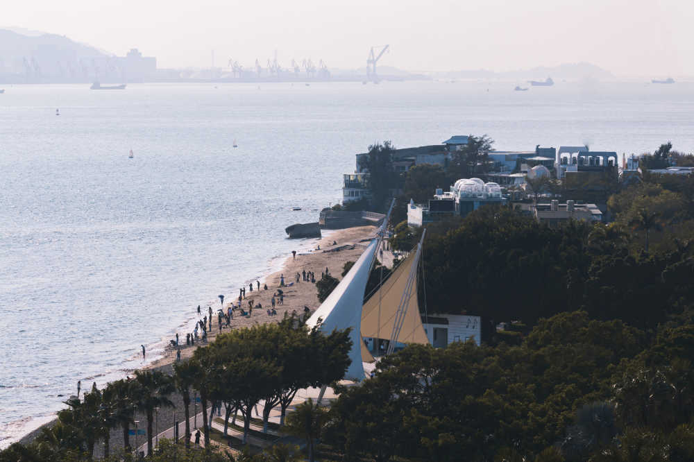 滨海旅游城市建筑海岸线