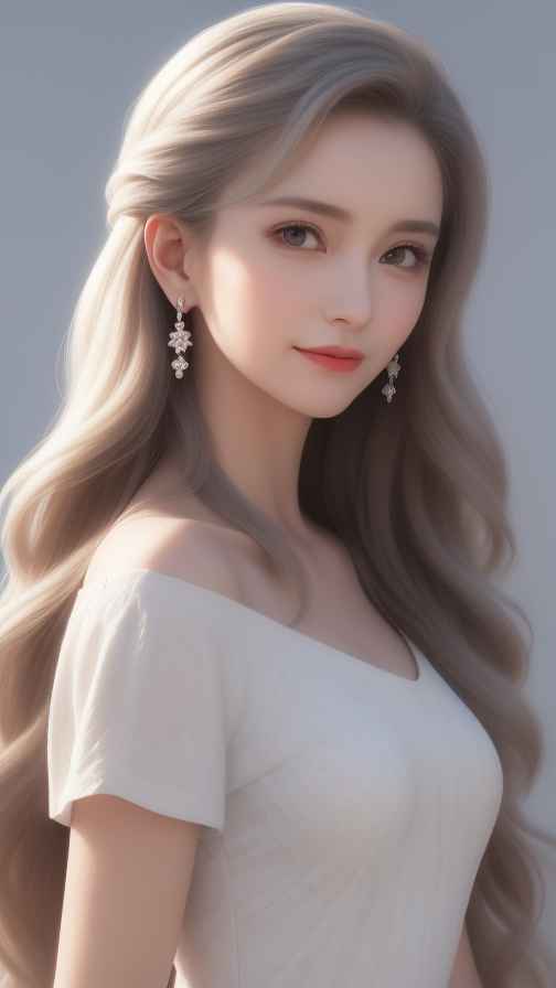 酷酷的白色衣服人像