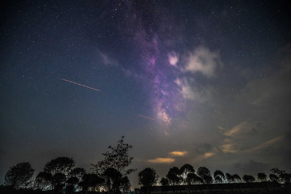 天蝎座银河夜景