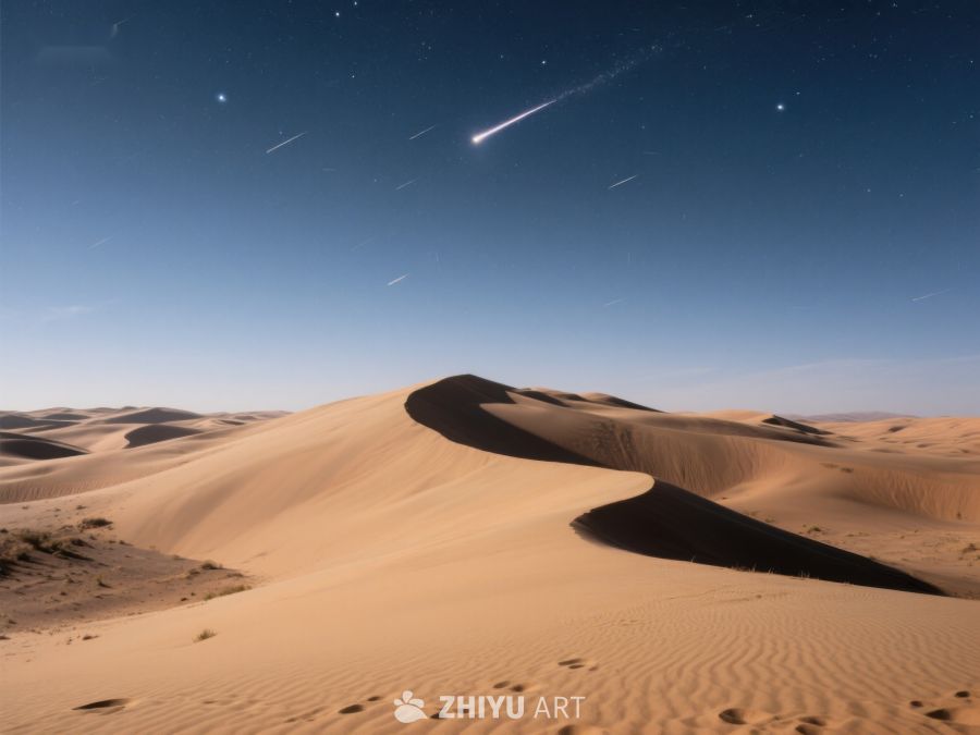 沙漠夜空下的流星雨 107