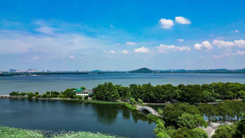 湖北武汉城市建设航拍摄影图 