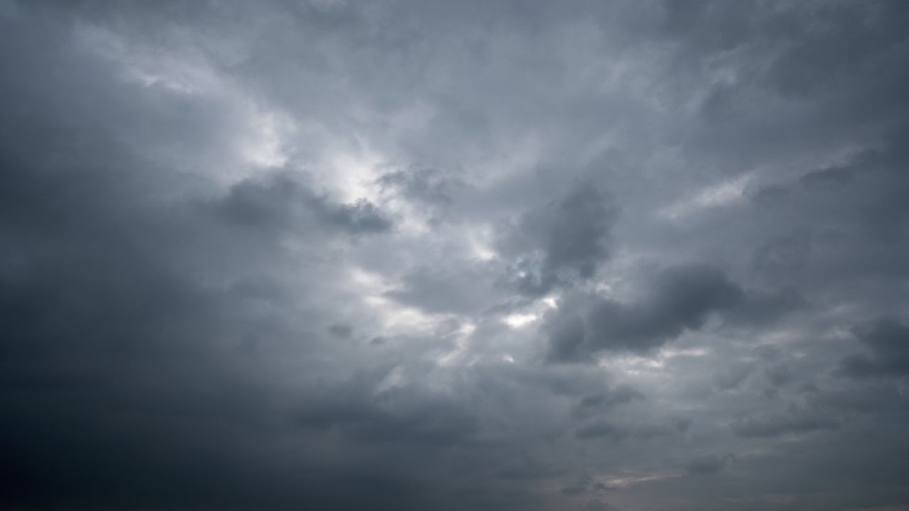 蓝天白云天空乌云天气象风云变幻