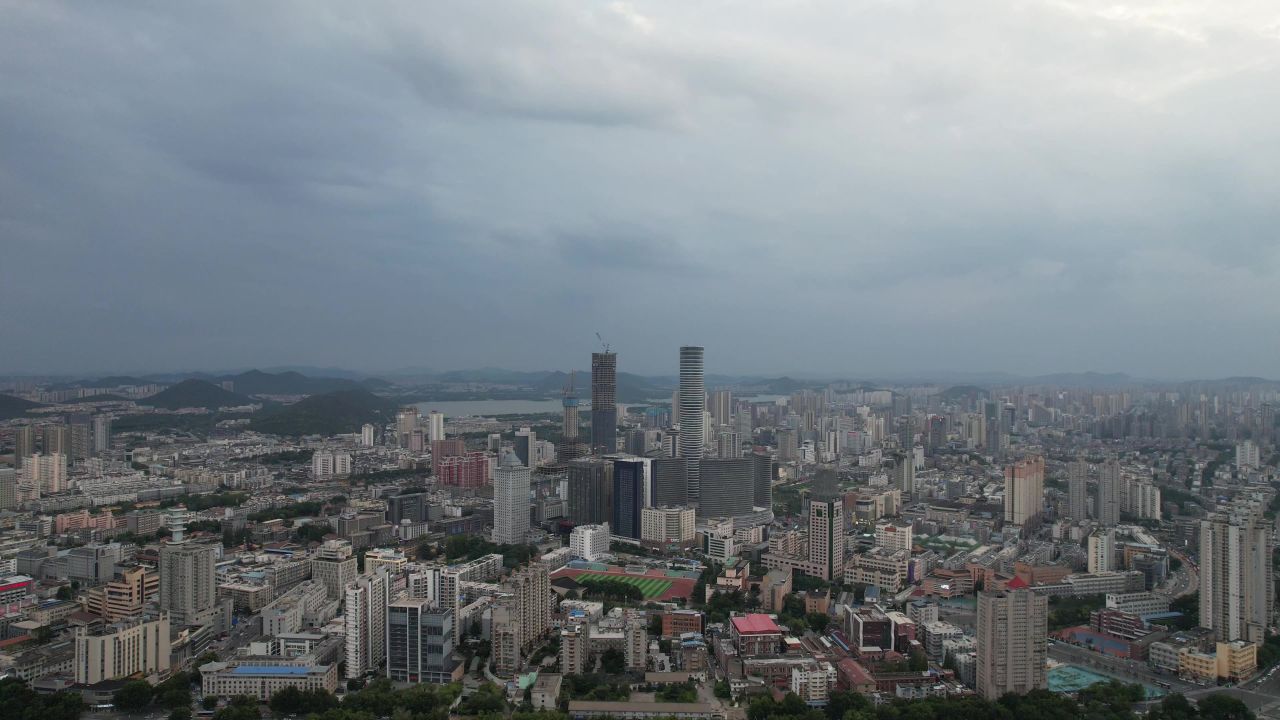 江苏徐州城市风光地标建筑航拍 