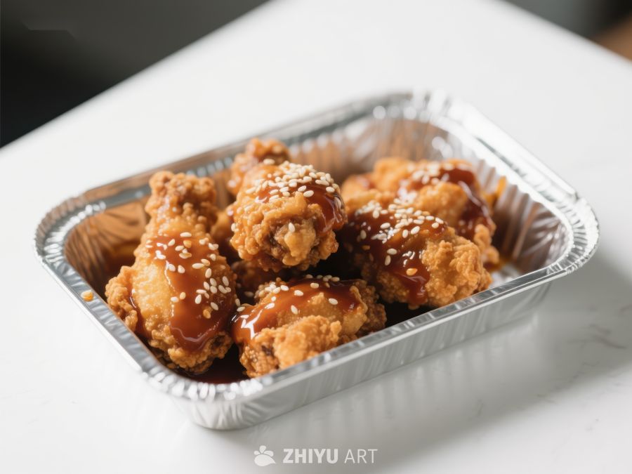 酱汁鸡翅，撒芝麻铝箔盒装 224