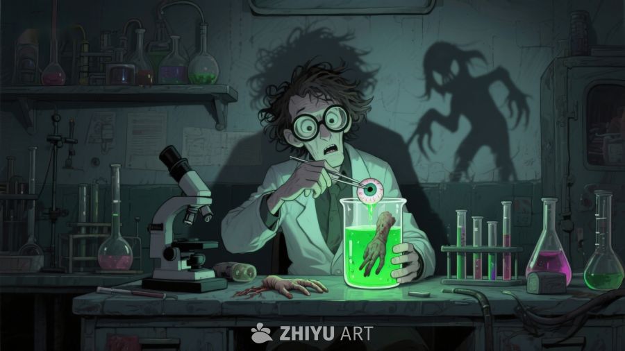 科学家在实验室观察神秘生物