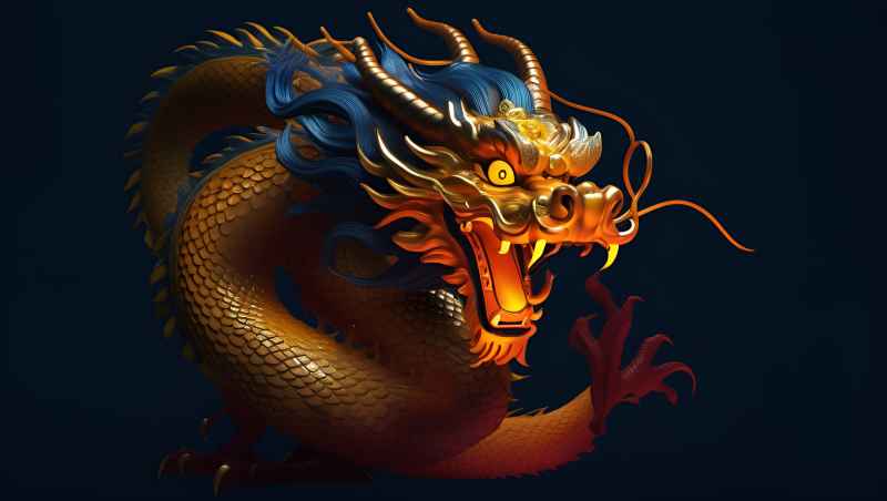 龙年，中国龙，背景图