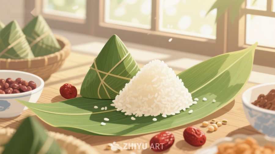 端午节粽子制作场景 146