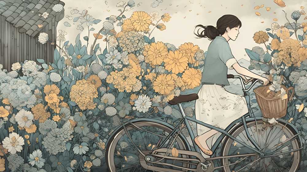 花季少女骑车