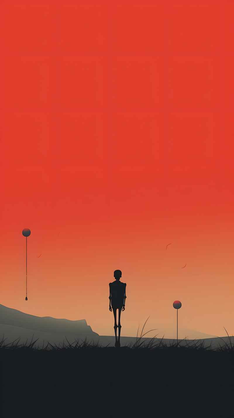 万圣节骷髅艺术背景图 11