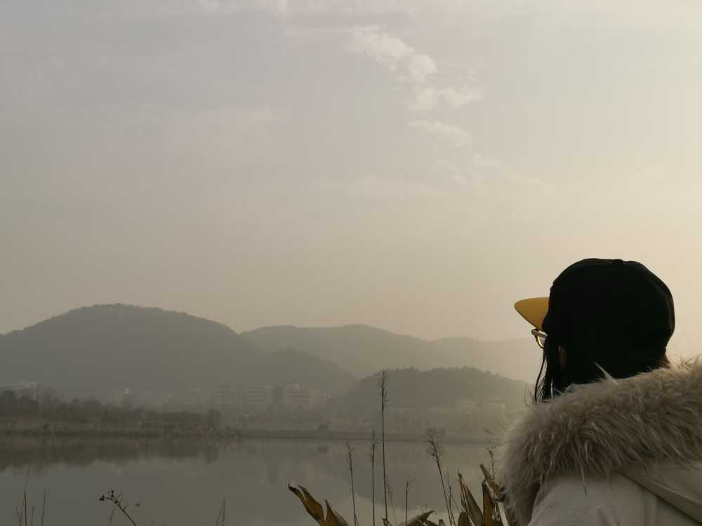 湖光山色、岳麓山远景