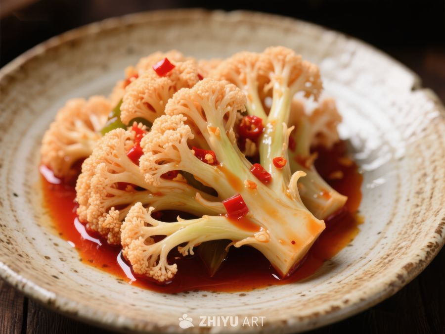 香辣花椰菜美食特写 1573