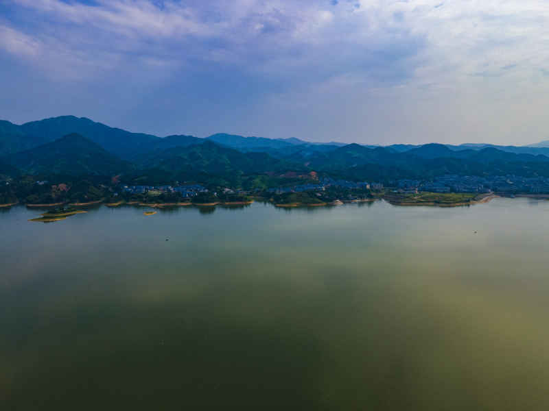 湖南洪江清江湖风光航拍