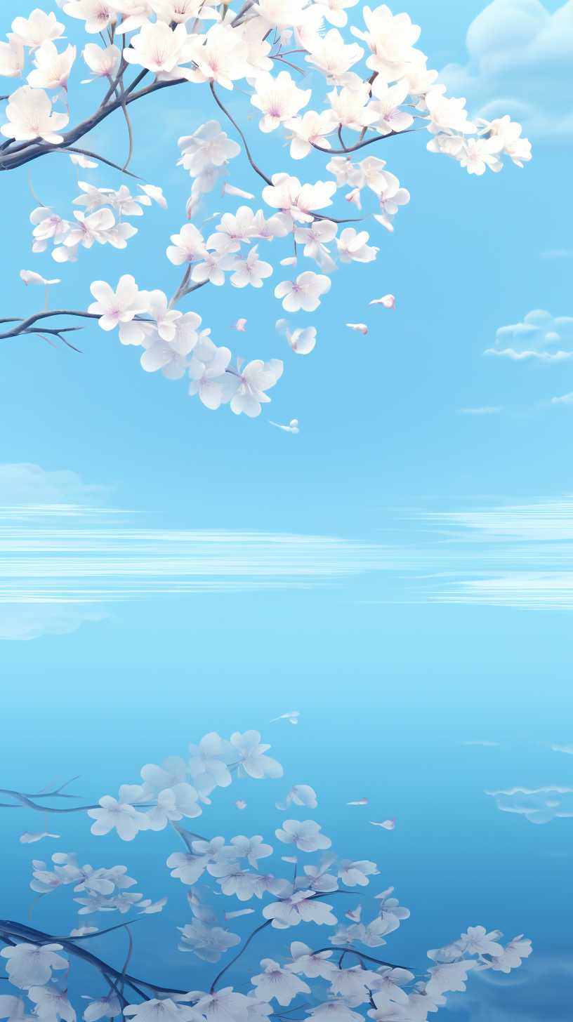 浅蓝色唯美背景