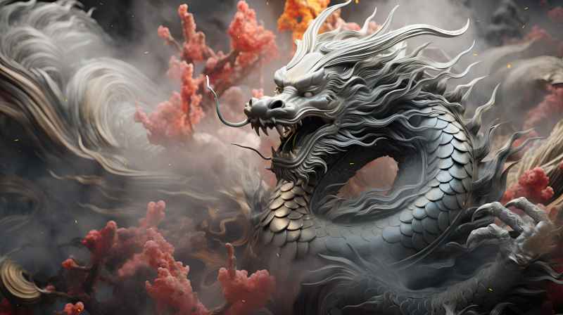 龙年，中国龙，背景图