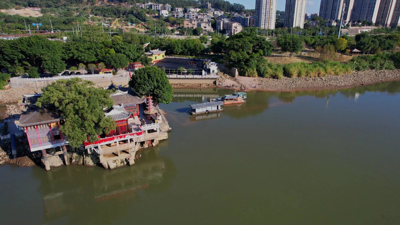 航拍福州金山寺景观 1