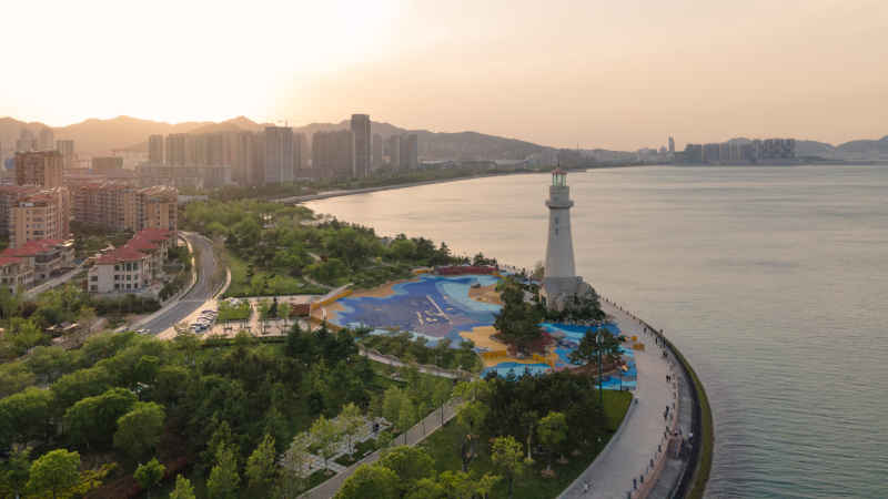 威海海上公园航拍 2