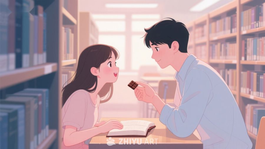 图书馆中温馨的互动瞬间 335