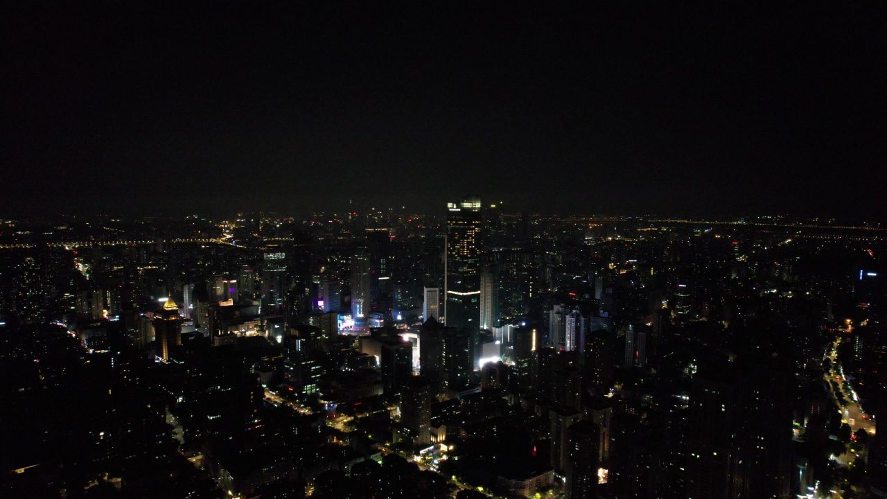 江苏南京城市风光航拍 