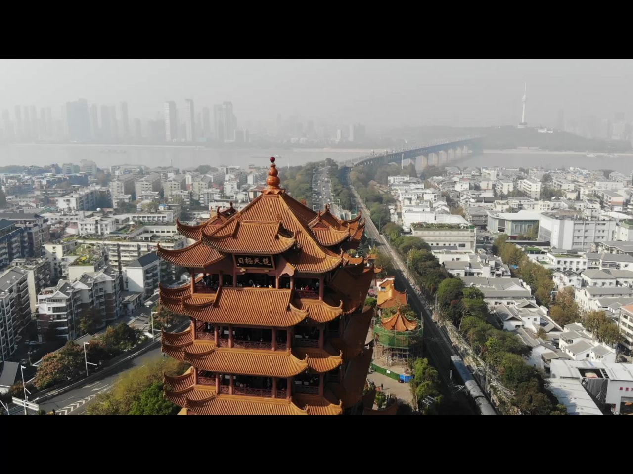 黄鹤楼航拍4