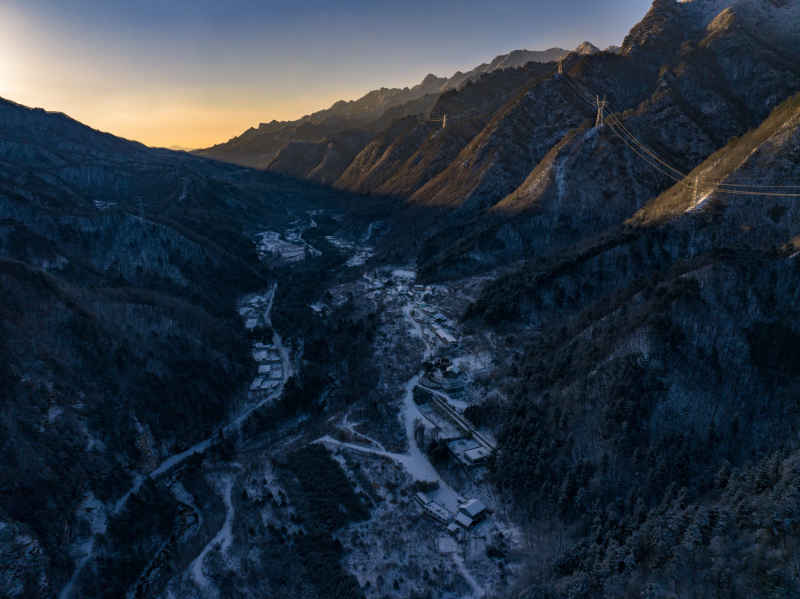 秦岭冬季雪景