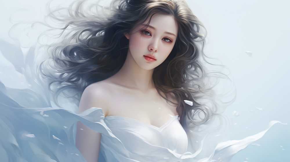 艺术浅白色唯美背景图99