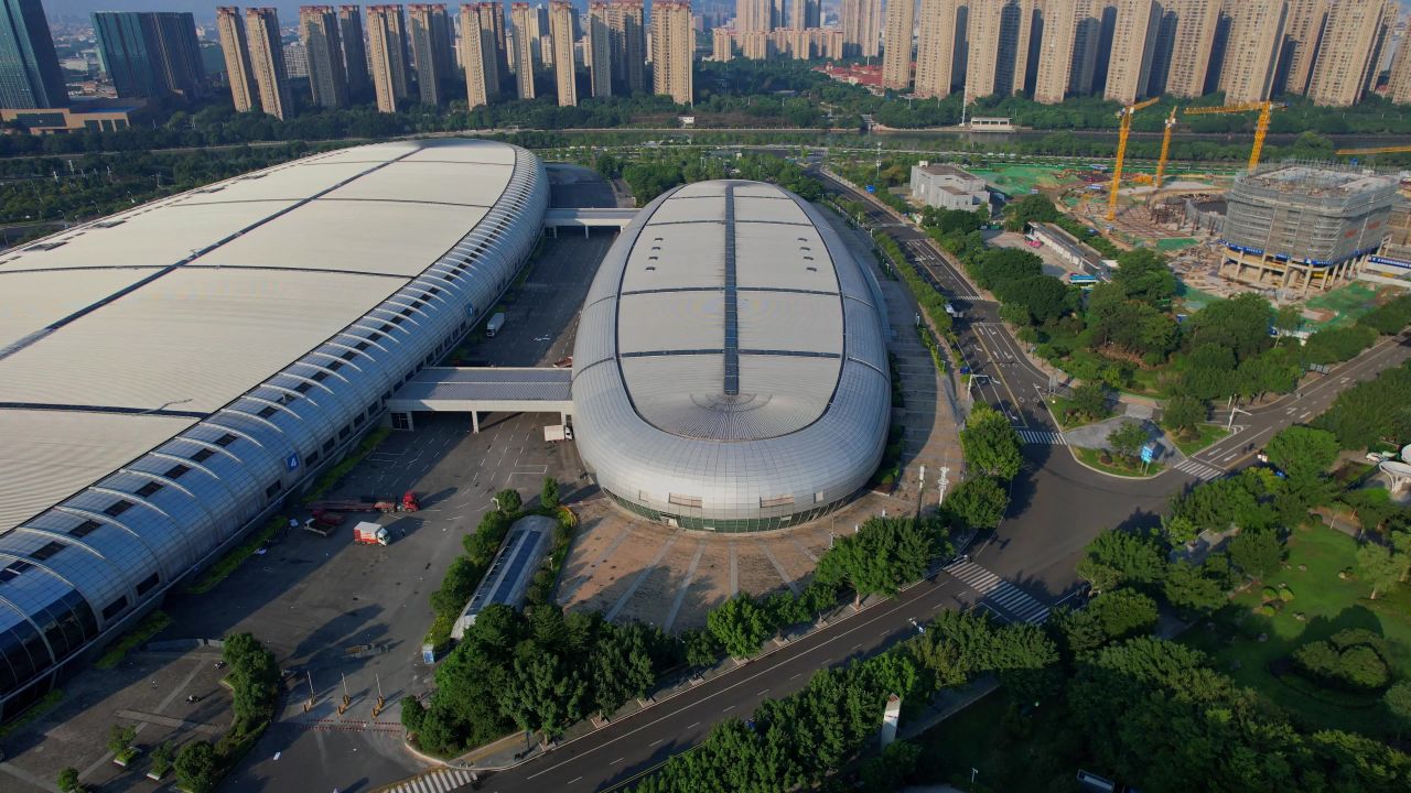 航拍福州海峡会展中心景观 11