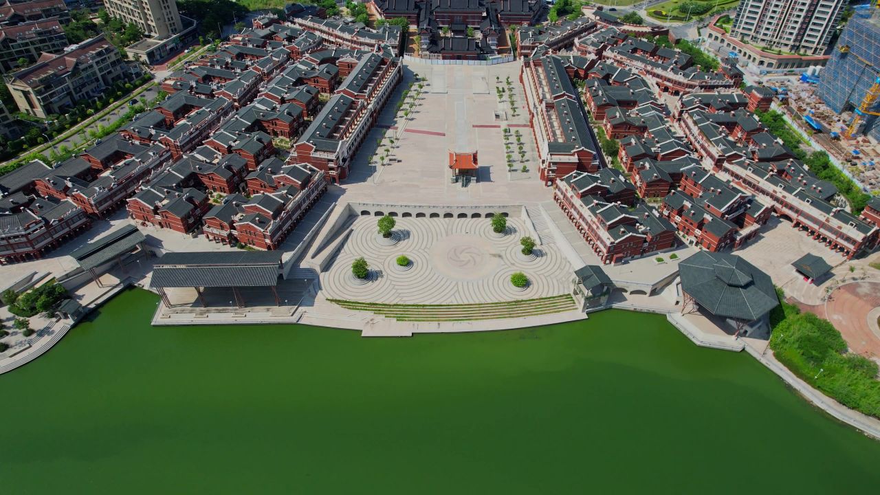 航拍厦门大明广场