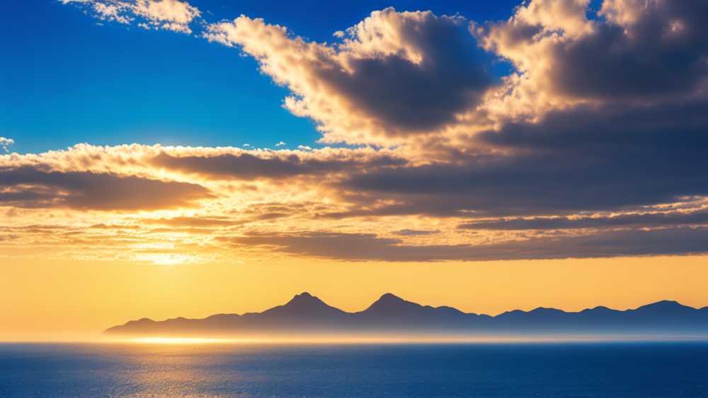 蓝色大海美景
